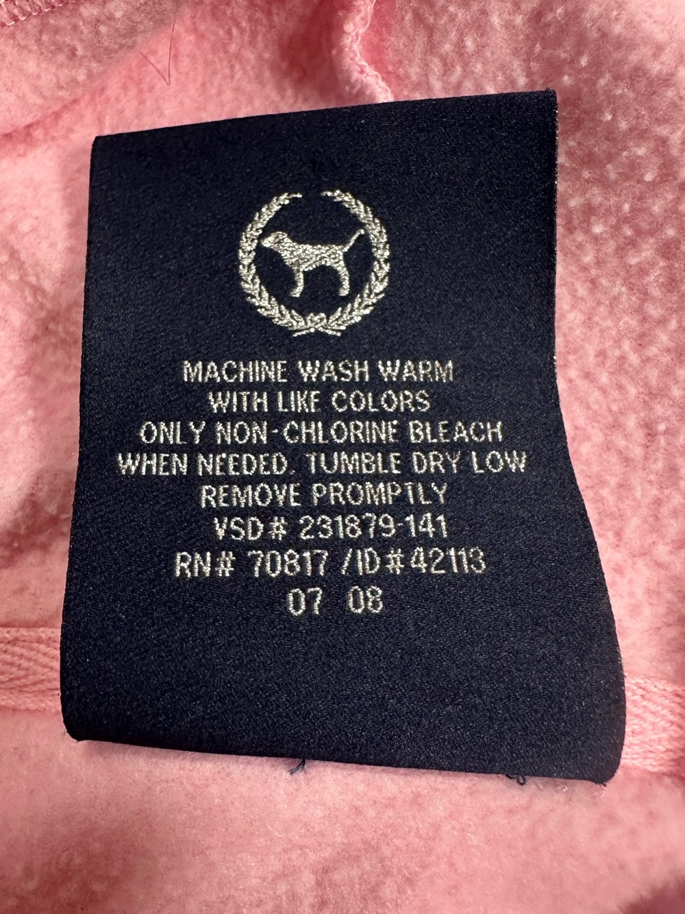 VS PINK • Y2K Peace, Love & Pink Pastel Zip Up Hoodie - Picture 4 of 16